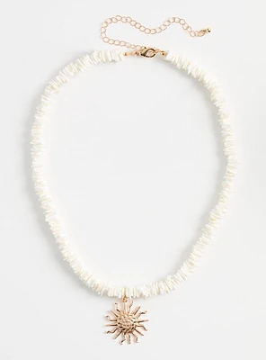 Stone Sun Necklace