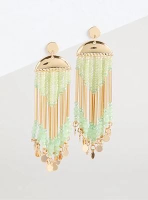 Beaded Fringe Earring