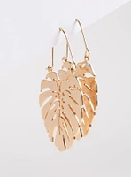Palm Leaf Statement Earring