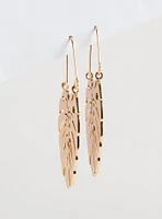 Palm Leaf Statement Earring
