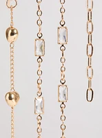 Stone Heart Liner Earring Set