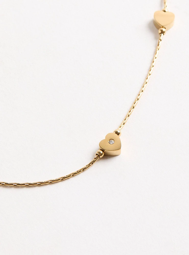 Heart Station Necklace