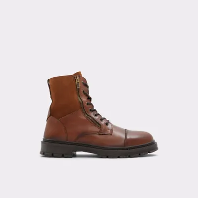 Botas em pele cognac