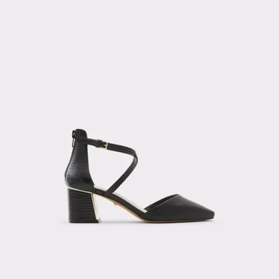 Sapatos em preto, salto bloco - GRARWEN