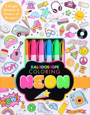 Kaleidoscope Coloring - Neon