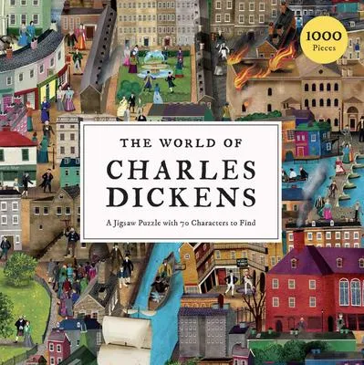 The World of Charles Dickens 1000 Piece Puzzle - A Jigsaw Puzzle with 70 Characters to Find
