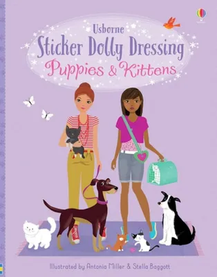 Sticker Dolly Dressing Puppies and Kittens - 