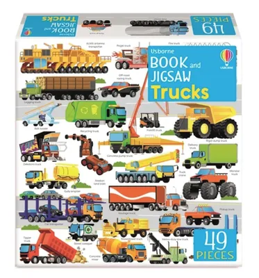 Usborne Book and Jigsaw - Trucks