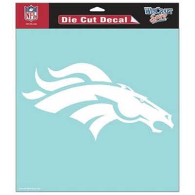 Denver Broncos - 8x8 White Die Cut Decal