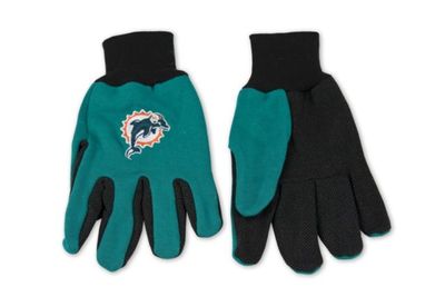 Wincraft NFL Miami Dolphins Two Tone Utility Gloves