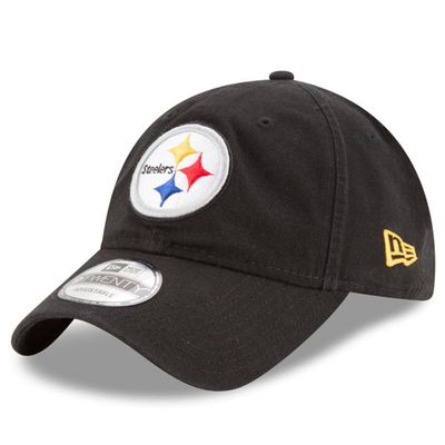 New Era Pittsburgh Steelers Black Core Classic 9TWENTY Adjustable Hat