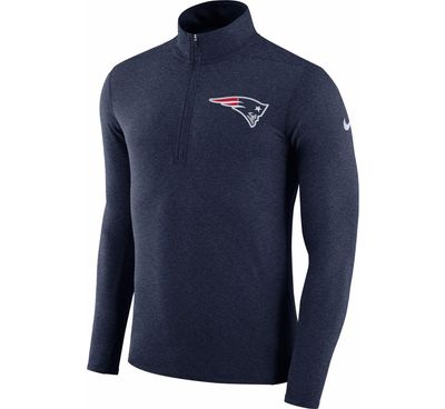 Nike Men's New England Patriots Element Navy Quarter-Zip Top