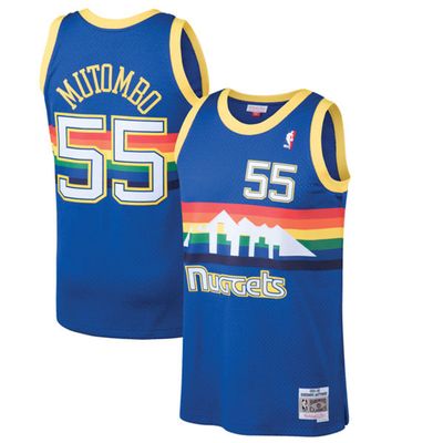 Dikembe Mutombo Denver Nuggets Mitchell & Ness Swingman Jersey Blue