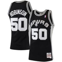 Men's San Antonio Spurs David Robinson Mitchell & Ness Black 1998-99 Hardwood Classics Swingman Jersey