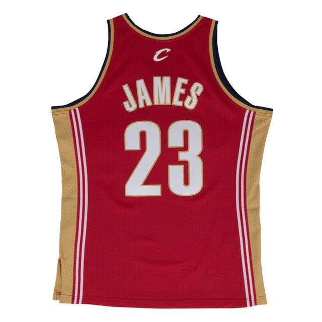 LeBron James Cleveland Cavaliers Mitchell & Ness Hardwood Classics Retro  Name & Number T-Shirt - Navy