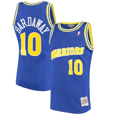 Men's Golden State Warriors Tim Hardaway Mitchell & Ness Royal 1990-91 Hardwood Classics Swingman Jersey