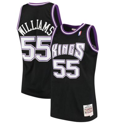 Men's Sacramento Kings Jason Williams Mitchell & Ness Black 2000-01 Hardwood Classics Swingman Jersey