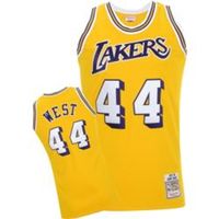 Jerry West  Los Angeles Lakers 1971-72 Mitchell & Ness Hardwood Classics Home Jersey