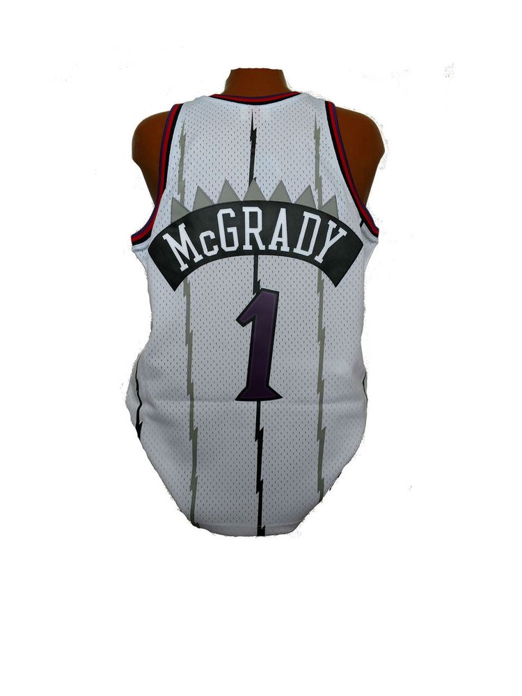 Men's Toronto Raptors Tracy McGrady Mitchell & Ness Home White 1998-99 Hardwood Classics Swingman Jersey