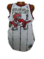 Men's Toronto Raptors Tracy McGrady Mitchell & Ness Home White 1998-99 Hardwood Classics Swingman Jersey