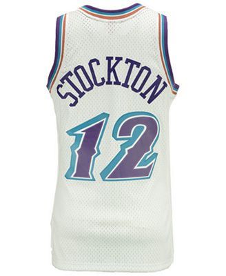 John Stockton Utah Jazz Mitchell & Ness Hardwood Classics 1996-97 Swingman Jersey - Black, Size: Medium
