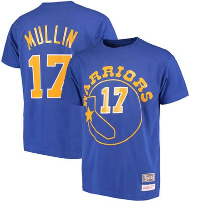 Men's Mitchell & Ness Tim Hardaway Royal Golden State Warriors