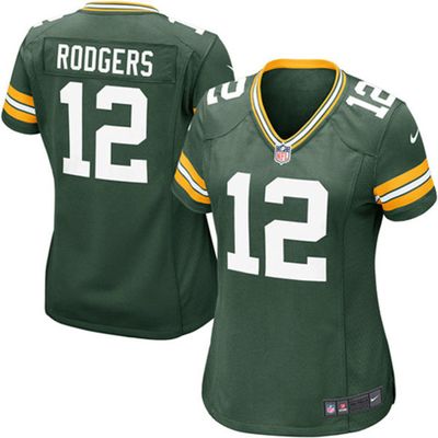 Women's Green Bay Packers Aaron Rodgers Nike Green Game Jersey