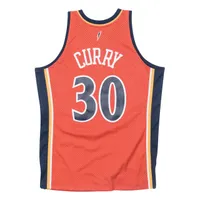 Men's Mitchell & Ness Stephen Curry Golden State Warriors Orange Swingman Jersey