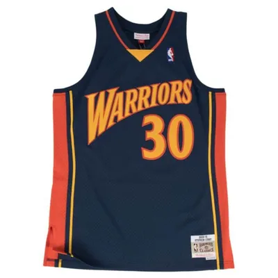 Golden State Warriors Stephen Curry Youth Mitchell & Ness Navy Hardwood Classics Jersey