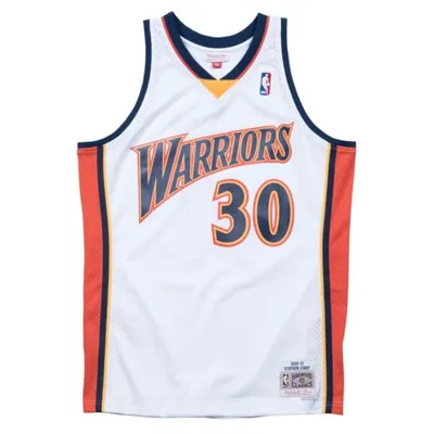 Golden State Warriors Stephen Curry Youth Mitchell & Ness White Hardwood Classics Jersey