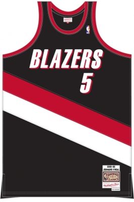 Jermaine O'neal Mitchell & Ness Blazers Jersey