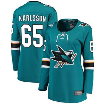 San Jose Sharks Erik Karlsson Women's Home Teal Jersey