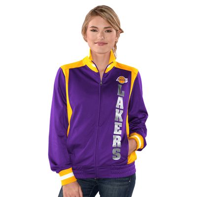 Women's Los Angeles Lakers G-III Track Jacket Vertical Name