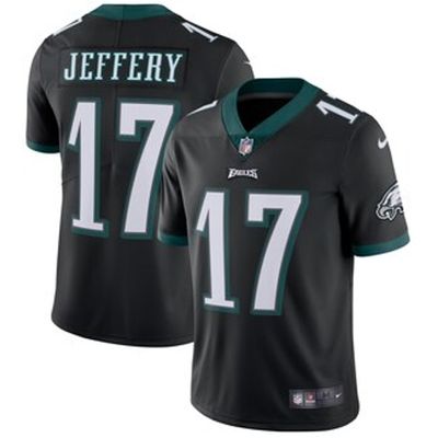 Men's Philadelphia Eagles Alshon Jeffery Nike Black Vapor Untouchable  Limited Player Jersey