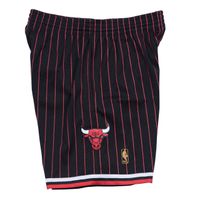 Chicago Bulls Black Pinstripe Mitchell & Ness Shorts