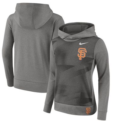 Women's San Francisco Giants Nike Gray Performance Therma Hoodie