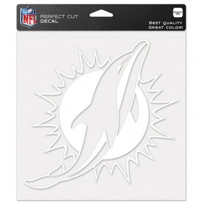 Miami Dolphins Perfect Cut Decal 8"x8"