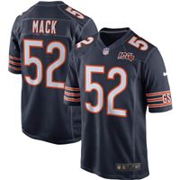 Men's Chicago Bears Khalil Mack Nike 100th Season Navy Game Jersey