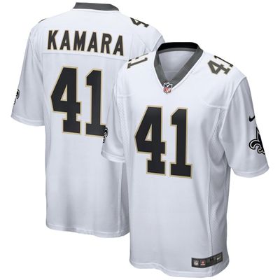 Men's New Orleans Saints Alvin Kamara Nike White Game Jersey