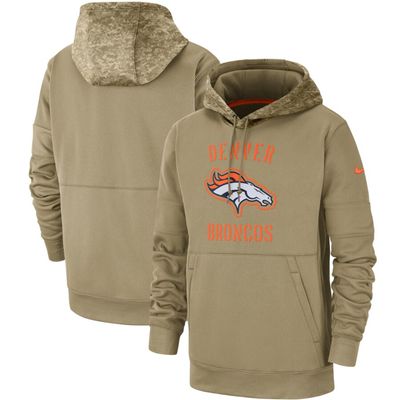 Men's Nike Camo Denver Broncos 2021 Salute to Service Therma Performance Pullover Hoodie