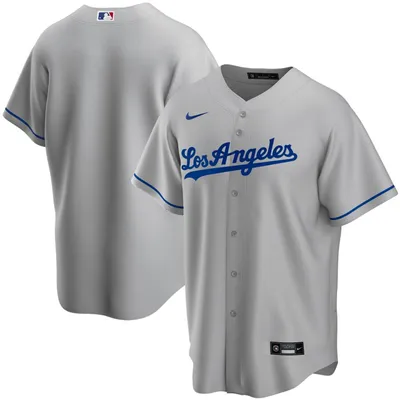 Men's Los Angeles Dodgers Gray Road 2020 Nike Replica Team Jersey