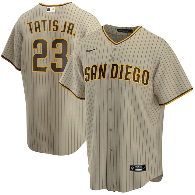 Men's San Diego Padres Fernando Tatis Jr. Nike Black Pitch Black Fashion  Replica Player Jersey