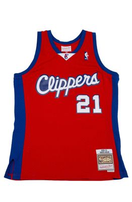 Men's Darius Miles Los Angeles Clippers Mitchell & Ness Red 2000-01 Hardwood Classics Swingman Jersey