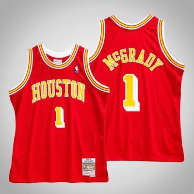 Mitchell & Ness Men's Houston Rockets Hardwood Classic Swingman Jersey - Tracy McGrady - Red