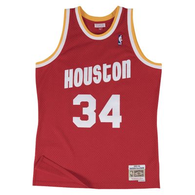 Hakeem Olajuwon White Houston Rockets Autographed Mitchell & Ness 1996-97  Swingman Jersey with NBA Top 75 Inscription