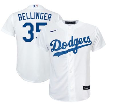 Sports Fever Los Angeles Dodgers Clayton Kershaw Nike White Home 2020  Replica Player Jersey for Preschool
