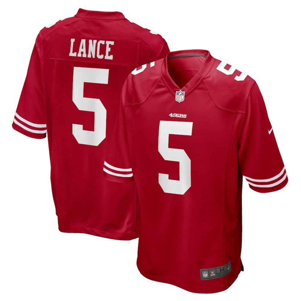 Trey Lance San Francisco 49ers Scarlet  Nike Player Game Jersey