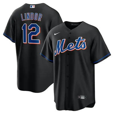 Preschool New York Mets Francisco Lindor Nike White/Royal Home