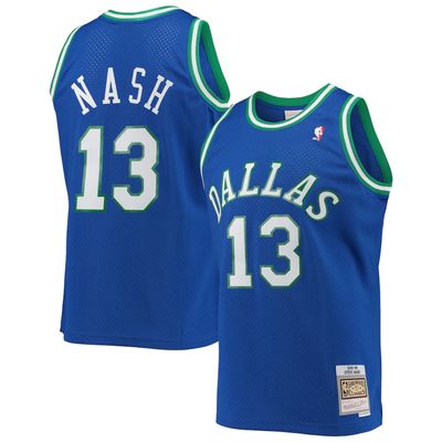 Dallas Mavericks Steve Nash Mitchell & Ness Blue 1998-99 Hardwood Classics Swingman Jersey