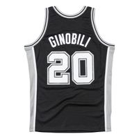 San Antonio Spurs Manu Ginobili Mitchell & Ness 2002-03 Black Hardwood Classics Swingman Jersey